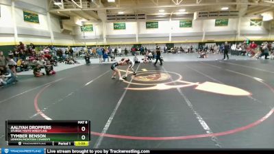 82 lbs Round 1 - Tymber Benson, Lemmon/McIntosh Cowboys vs Aaliyah Droppers, Sturgis Youth Wrestling