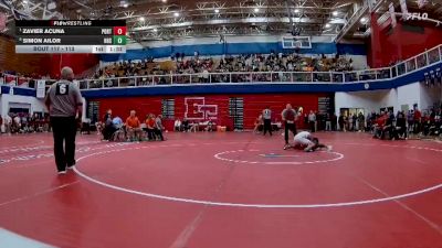 113 lbs Quarterfinal - Zavier Acuna, Portage vs Simon Ailor, Lafayette Harrison