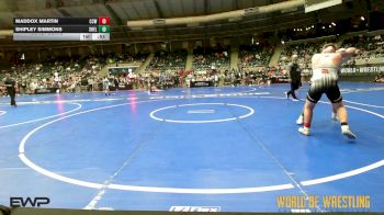 160 lbs Consolation - Maddox Martin, Comal County Wrestling vs Shipley Simmons, Shelton Wrestling Academy