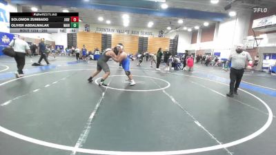 285 lbs Cons. Round 3 - Oliver Abdalmalak, Marina vs Solomon Zumbado, Junipero Serra