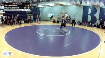 155 lbs. Champ. Round 3 - Ella Kimbrough, Lafayette (Wildwood) vs Karley Vanderslice, Capital City