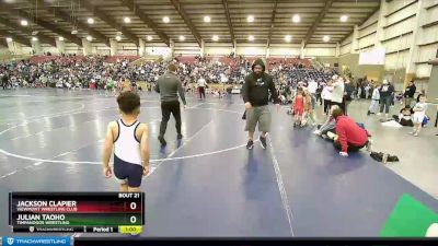 52 lbs Cons. Round 2 - Julian Taoho, Timpanogos Wrestling vs Jackson Clapier, Viewmont Wrestling Club