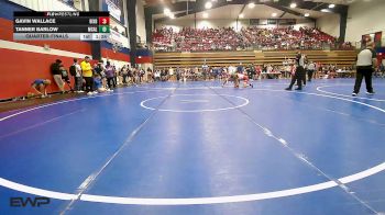144 lbs Quarterfinal - Gavin Wallace, Bixby HS Boys vs Tanner Barlow, Mcalester HS