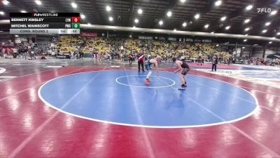 175 lbs Cons. Round 2 - Mitchel Wainscott, Powell Wrestling Club vs Bennett Kinsley, Lyman
