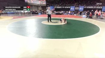 Boys 2A 113 lbs 7th Place Match - Kolston Hulegaard, Ridgefield vs Matthew Hall, Sehome
