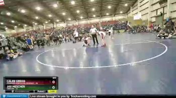 100 lbs Champ Round 1 (16 Team) - Caleb Gregg, Punisher Wrestling Company vs Jax Mescher, Oregon