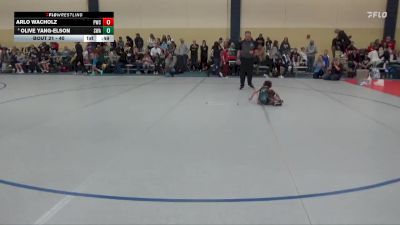 40 lbs Round 1 - Arlo Wacholz, Pinnacle Wrestling Club vs Olive Yang-Elson, Summit Wrestling Academy