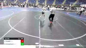 95 lbs Quarterfinal - Jaxon Russell, ReZults Wrestling vs Max Schoenhard, Westside Raiders