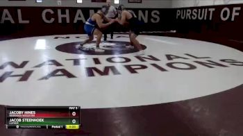 197 lbs Champ. Round 1 - Jacob Steenhoek, Luther vs Jacoby Hines, Nebraska Wesleyan