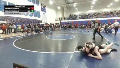 157 lbs Cons. Round 2 - Josh Macdonald, Lake City vs Dominic Ratigan, Sandpoint