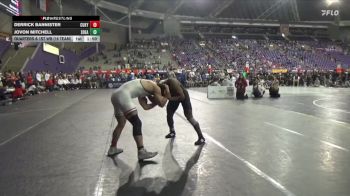174 lbs Quarters & 1st Wb (16 Team) - Derrick Bannister, Cumberlands (Ky.) vs Jovon Mitchell, Southeastern