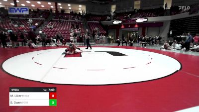 125 lbs Quarterfinal - McKenna Likert, Searcy High School vs Sayben Owen, Perry Girls Wrestling Club