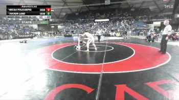 Boys 2A 190 lbs 1st Place Match - Tucker Land, W. F. West vs Micah Policarpio, Chief Sealth