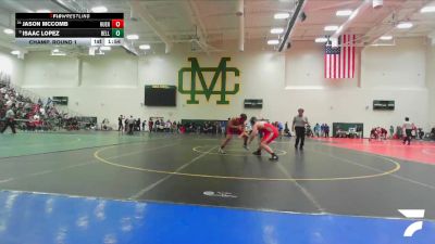 190 lbs Champ. Round 1 - Isaac Lopez, Bell Gardens vs Jason McComb, Hueneme