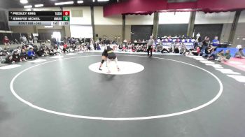 140 lbs 1st Place Match - Jennifer McNeil, Amarillo vs Presley King, Amarillo Tascosa