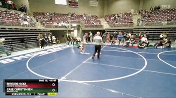 81-87 lbs Cons. Round 4 - Rhyden Hicks, Aniciete Training Club vs Case Christensen, Wasatch WC