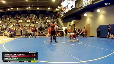 140-149 lbs 3rd Place Match - Dakota Gould, Cherokee Wrestling vs Jayden Lara-Fuentes, School Of The Osage