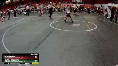 60 lbs Cons. Round 3 - Noah Felix, Felix Wrestling Academy vs Owen Roberts, Donahue Wrestling Academy