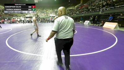 177 lbs Round Of 16 - Patrick Roberts, Buchanan vs Conception Salas, Sanger West