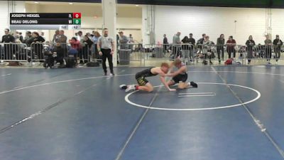 128 lbs Consi Of 16 #2 - Joseph Heigel, FL vs Beau Delong, WI
