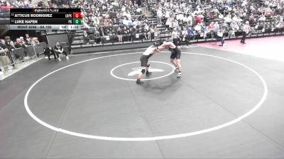 6A 190 lbs Cons. Round 2 - Luke Hafen, Pleasant Grove vs Atticus Rodriguez, Lone Peak