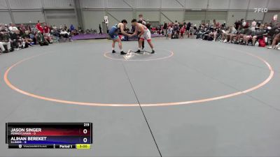 215 lbs Round 3 (8 Team) - Jason Singer, Pennsylvania vs Alihan Bereket, Illinois