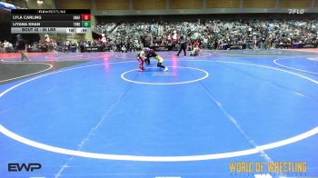 55 lbs Consi Of 8 #2 - Lyla Carling, Unaffiliated vs Liyana Khan, THRESHOLD WRESTLING CLUB