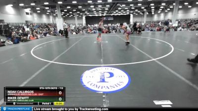 113 lbs Cons. Round 4 - Noah Callirgos, Grindhouse Wrestling Club - East vs Riker Dewitt, Big Game Wrestling Club