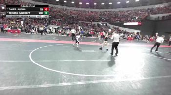 100 lbs Champ. Round 2 - Caleb Laudon, Tomah vs Tristan Bancroft, Monona Grove/McFarland Wrestling Club