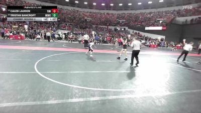 100 lbs Champ. Round 2 - Caleb Laudon, Tomah vs Tristan Bancroft, Monona Grove/McFarland Wrestling Club