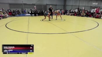 155 lbs Semis & 3rd Wb (16 Team) - Kaili Manuel, Michigan Blue vs Lina Lingo, Indiana