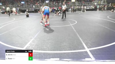 140 lbs Semifinal - Ben Wirth, MoWest Championship Wrestling vs Levi Rose, Webb City Youth Wrestling