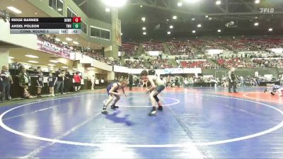 78 lbs Cons. Round 5 - Ridge Barnes, Dillon Wrestling Club vs Aksel Polson, Thermopolis Wrestling Club