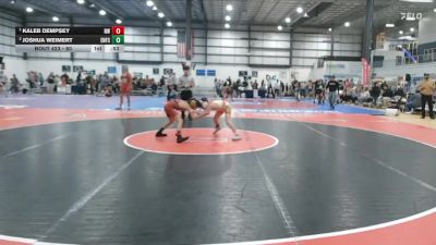 80 lbs 1st Place Match - Kaleb Dempsey, NOVA WC vs Joshua Weimert, Enlisted Nine Fight Company