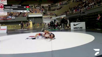 Schoolboys - 84 lbs Champ. Round 2 - Warren Vea vs Gabriel Navarro, Northshore Youth Club