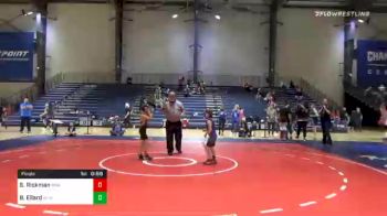 60 lbs Final - Sawyer Rickman, Roundtree Wrestling Academy vs Briggs Ellard, South Forsyth War Wrestling
