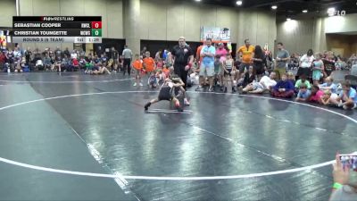 55 lbs Round 5 (6 Team) - Sebastian Cooper, Rabbit WC vs Christian Toungette, Williamson County WC