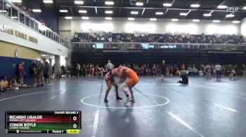 165 lbs Champ. Round 3 - Conor Boyle, Lassen College vs Ricardo Ugalde, Fresno City College