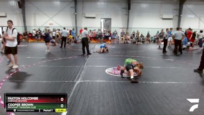52 lbs Round 3 - Cooper Brown, Rockmart Takedown Club vs Paxton Holcombe, Carolina Reapers