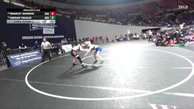 6A Boys 138 lbs Cons. Round 2 - Keegan Trujilio, Gresham Boys vs Bradley Johnson, Sprague Boys