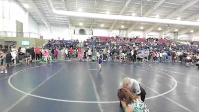 63-68 lbs Cons. Round 3 - Sage Waddoups, Box Elder Stingers vs Ginny Lacey, Jayhawk Wrestling