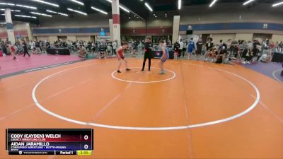 120 lbs Quarterfinal - Cody (Cayden) Welch, Legacy Wrestling Club vs Aidan Jaramillo, Corespeed Wrestling - Hutto-Round Rock