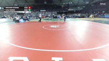 Boys 1B/2B 215 Cons. Round 2 - Cole Snider, Wilbur-Creston vs Benjamin Budnek, Chief Leschi