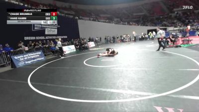 4A Boys 144 lbs Semifinal - Hans Kamm, Cascade Boys vs Chase Brumble, Crook County Boys