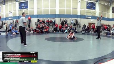 84 lbs Round 3 (3 Team) - Cameron Cooper, Dragon Wrestling Club vs Grayson Babjak, Bulldog Premier Wrestling Club