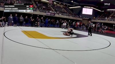 120 lbs Semifinal - Cole Perrin, New Castle vs Anthony Daibes, River Edge