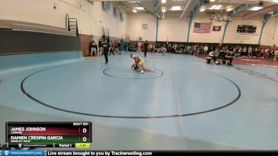 113-117 lbs Round 1 - James Johnson, Laramie vs Damien Crespin Garcia, Greeley West