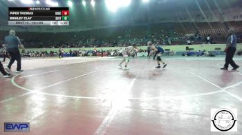 140 lbs 5th Place - Piper Thomas, Duncan Lady Demons vs Brinley Clay, Southmoore SaberCats Wrestling