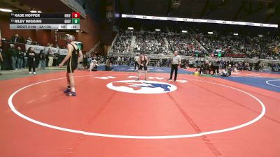 2A-138 lbs Cons. Round 1 - Kade Hoffer, Hulett vs Riley Wiggins, Greybull/Riverside