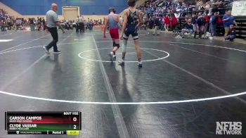 1 - 106 lbs Cons. Round 3 - Carson Campos, Giles High School vs Clyde Vassar, Parry McCluer